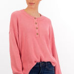 Aerie  Soft Pink Knit Sweater Photo 0