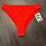 LPA Revolve  Red Swim Ribbed Bottom‎ Sz L Photo 1