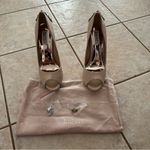 Badgley Mischka Kiara Pump Heel Bridal Prom Latte Nude Tan 9.5 Photo 3