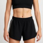 TomboyX Summit Athletic Shorts Moisture Wicking Black Womens XL Elastic Waist Photo 0