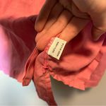 Bryn Walker  Pink Linen Button Down Top Medium Photo 8