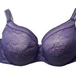 Cacique  Purple Modern Lace Longline Balconette lined Bra 44F 44DDD Photo 0