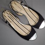 Apt. 9  Black Apamaro Open Toe Sandals Suede Size 7 Photo 2