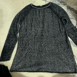 Free People  Lenox Tunic Sweater Small Onyx Combo S/M Photo 6