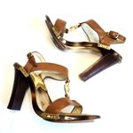 Michael Kors - Leather Lucite Clear Acrylic high-heeled sandals Size 7 Photo 3