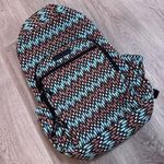 Vera Bradley Campus Backpack Bookbag Sierra Stream Blue Brown Photo 0