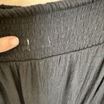 Elan  Pant Women’s Med Boho Knit Crochet Flare Swim Cover Up Resort Wear Black Photo 4