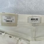 AGOLDE  Sophie Mid Rise Ankle Denim Jeans Phantom White Skinny Stretch Size 30 Photo 7