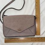 Kate Spade SPENCER'S Beige Mauve Suede & Pebbled Leather Envelope Crossbody Photo 5