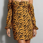 Reformation  Roshay Mini Dress, Tigress, 0 (US) Photo 0