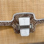 Coach  Taylor City Natural Straw Python Leather Clutch Wristlet F50929 NWT Photo 4