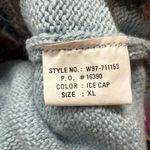 Vintage Northern Isles Hand Embroidered Angels Cardigan Sweater Cottagecore XL Blue Photo 8