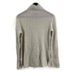 Vince Oatmeal Ribbed Knit Turtleneck Long Sleeve Wool Cashmere Sweater Womens XS Photo 2
