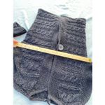 Tribal Brand Cardigan chunky knit loose weave sweater. Black Size M Photo 2