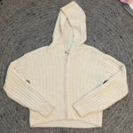 Buttercream Balletcore  Soft Sherpa Zip-Up Hoodie Jacket by SO Sz Small NWOT Photo 5