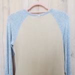 St. John  Womens Baseball Tee Sz S Beige Grey Long Sleeve Minimalist Quiet Luxury Photo 7