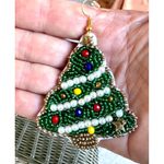 Handmade Caribbean Christmas Tree Earrings  Beaded Ornaments Island Vacat… Photo 5
