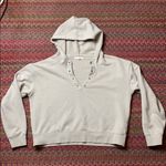 LA Hearts CREAM TAN BASIC CROP  GROMMET HOODIE Photo 1
