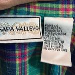 Napa Valley vintage plaid embroidered blouse Green Size M Photo 5