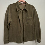 Pink Lily “Among Your Thoughts” Olive Shacket Photo 0