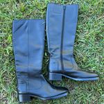 DONALD J PLINER black leather size 6 TALL FLAT RIDING boots Bixbi3 Photo 2