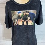 Friends TV show black acid wash crop top size L Photo 0