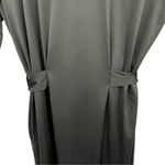 Jane Lamerton black satin lace trim belted midi robe size small NEW Photo 4