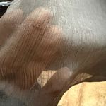 Charlotte Russe  Y2K Black Blue Animal Print Sheer Lined Strappy Top Sz S Photo 7