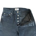 AGOLDE  Remy High Rise Straight Button Fly Jeans Satellite Dark Blue Black Sz 25 Photo 7
