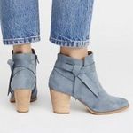 Free People x Faryl Robin Vegan Alameda Bow Heeled Ankle Boot in Black Size 9 Photo 13