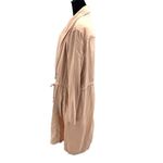 Max jeans Womens Folkstone Drape Open Front Long Cardigan Coat Tencel Pink/Peac Photo 4