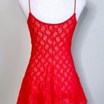 Vintage Siren Red Skater Babydoll Slip Dress Size M Photo 3