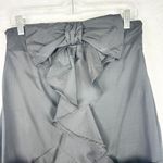 Muche et Muchette Iris Bow Strapless Tunic Mini Dress Size S/M French Crepe Black Photo 2