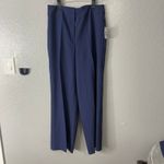 Nipon Boutique Asymmetrical Ruffle 1 Button Jacket & Wide Leg Pant Blue 10 Photo 5
