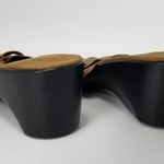 Easy Spirit  Womens Vanisht Sandals Brown Leather Wedge Heels Slip Ons 9.5 M Photo 7