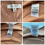 CLEO + WOLF Split side tank midi dress Beige Khaki Size Small Sleeveless NWOT Tan Photo 5