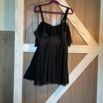 BloomChic Black Cold Shoulder Sheer Swim Dress. Size 14/16 NWT. Photo 3