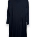 J Jill Shift Dress With Pleat Black Long Sleeve Womens Med Petite Ponte NWOT Size undefined Photo 0