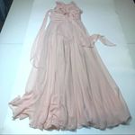 After Six  Bridemade blush chiffon maxi bow dress Photo 9