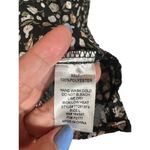 Flawless  Black Multi Color Floral Bow Front Long Sleeve Dressy Blouse Women Sz L Photo 8