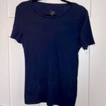 A New Day Short Sleeve Navy Crew Neck Tee Photo 0