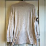 J.Crew  | Cream/Tan Mock Neck Sweater Off Center Buttons Size Large Photo 5