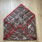 Vintage St. Ramose Scarf Made in Japan – Hand Printed Acetate Twill 25.5” Square Red Photo 6