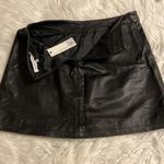 Cupcakes and Cashmere Soft Leather Lined Mini Skirt in black color Photo 5