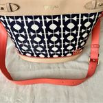 Spartina 449 Daufuskia Island Natural Linen Genuine Leather Shoulder Crossbody Photo 2