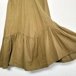 Jen's Pirate Booty Night Bird Mini Smocked Green Linen Blend Dress Size XS Photo 4