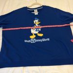Parks Walt Disney World Donald Duck Crewneck Sweatshirt Royal Blue 2XL Photo 3