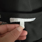 Anthropologie  Daniel Rainn Kona Black Floral Split Neck Blouse Size Large Boho Photo 5