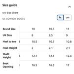 IUV Women’s Size 10 Black Leather Cowboy Cowgirl Boots Embroidered Pointy Toe Photo 15