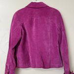 Live a Little  Purplish Leather‎ Jacket size medium Photo 13
